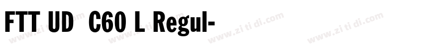 FTT UD角ゴC60 L Regul字体转换